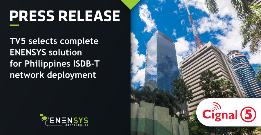 TV5 deploys ENENSYS ISDB complete solution